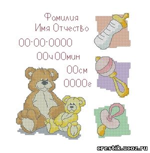Скачать схему вышивания метрика Скачать схему вышивания метрика